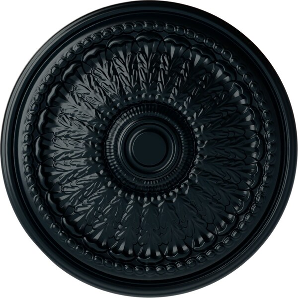Ekena Millwork Brunswick Ceiling Medallion (Fits Canopies up to 4 1/2"), Hand-Painted Night Shade, 27"OD x 2 1/2"P CM27BRNSF - main